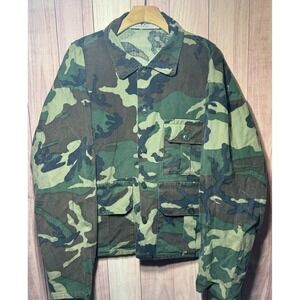 VTG Black Sheep Hunting Shirt Mens‎ XL Button Long Sleeve Camo Military